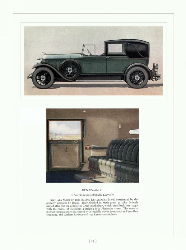 1927 Lincoln Cars Brochure Page 7